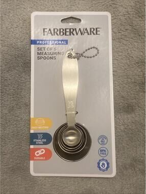 4 Pc Farberware Professional Stainless Steel Measuring Spoons